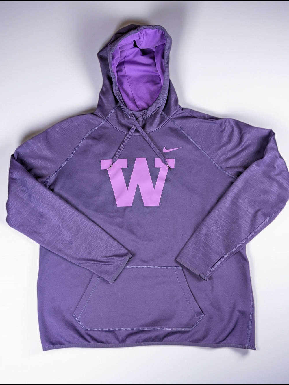 Nike Dri fit University Of Washington Huskies Pullover Hoodie Women's XL Purple